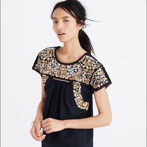 Madewell Embroidered Springtime Top